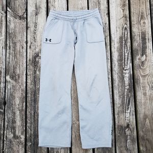 Under Armour grey warm athletic joggers pants size large in great condition